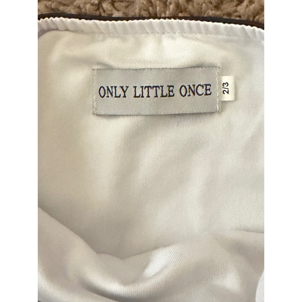 Only Little Once Iconic Doll One Piece Swimsuit Black White Stripe Toddler 2/3 - Picture 3 of 7
